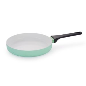 Press Alu L1 Series Fry Pan Ceramic Coating Induction Base Soft Touch Handles Straight Body Design 20/22/24/26/28cm