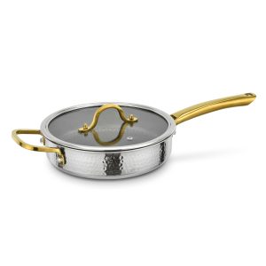 Hybrid Stainless Steel Hammer Series Deep Fry Pan 24/26/28cm